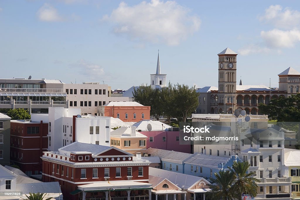 Telhados de Hamilton - Foto de stock de Bermudas royalty-free
