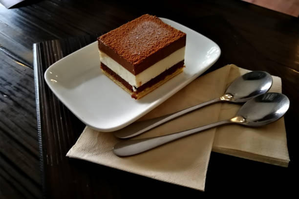 istock brownies cake on the table, in the coffee shop 1159179433
