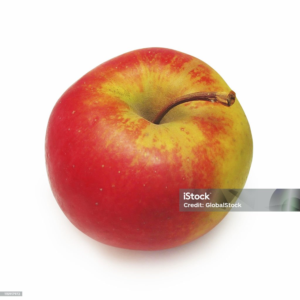 Apple Isolated - Clipping path A red & yellow apple isolated on a white background. Clipping path is included Apple - Fruit Stock Photo