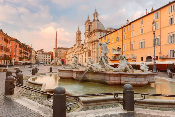 istock Piazza Navona Square in the morning, Rome, Italy. 1159180599