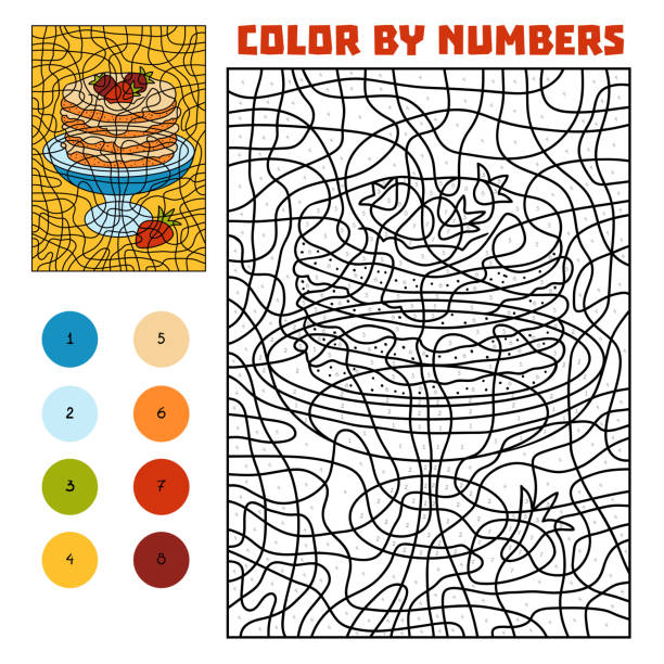 Pancake Color Matching 540+ Pile Of Pancakes Drawing Illustrations, Royalty-Free Vector ...