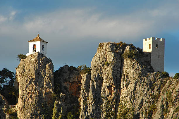 El Castell de Guadalest,Spain. stock photo
