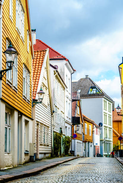 istock Colourful corner, Hordaland, Bergen, Norway 1159183254