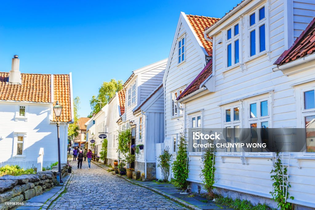 The Old Town, Stavanger, Norway Europe, Norway, Scandinavia, Stavanger, Architecture Stavanger Stock Photo