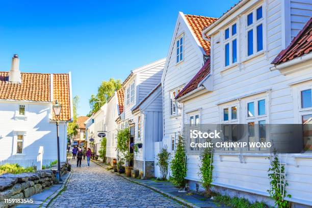The Old Town Stavanger Norway Stock Photo - Download Image Now - Stavanger, Norway, House