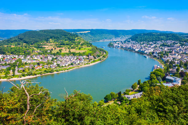 istock Boppard town aerial view, Germany 1159185087