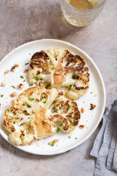 istock Vegetarian roasted cauliflower steak 1159186202
