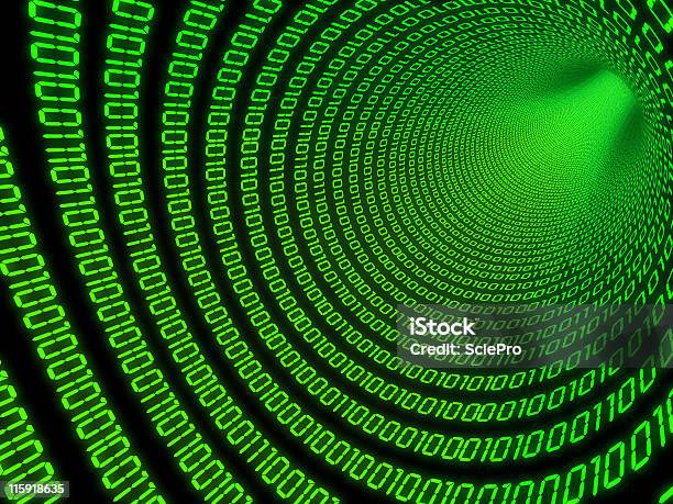 Digital Stream Stock Photo - Download Image Now - Backgrounds, Binary Code, Blue