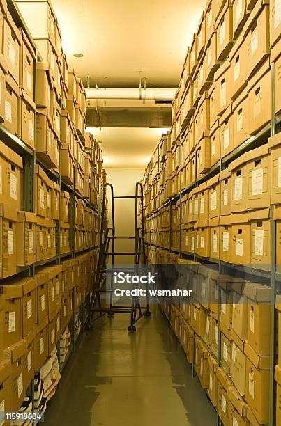 Área De Almacenamiento Foto de stock y más banco de imágenes de Archivos - Archivos, Caja, Caja de cartón