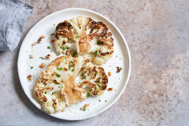 istock Vegetarian roasted cauliflower steak 1159186968
