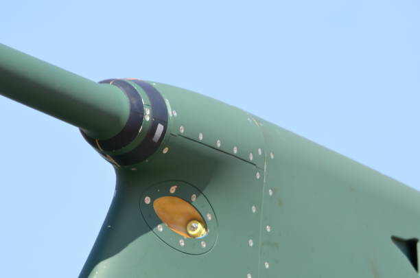 istock Military jet refueling probe. Refueling with aviation flying. 1159190191