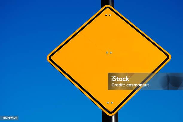 Road Sign Space For Text Stock Photo - Download Image Now - Color Image, Concepts & Topics, Copy Space