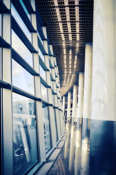 istock Window and ceiling of new office industrial building 1159195085