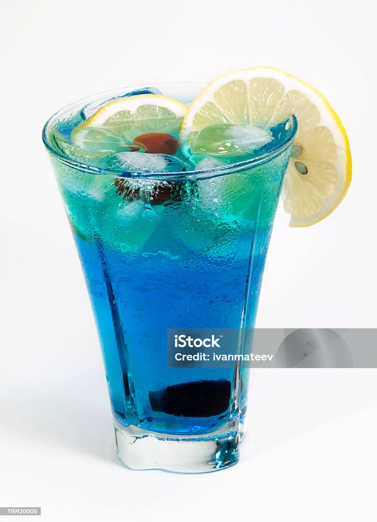 Collezione cocktail blu laguna - Foto stock royalty-free di Curaçao blu