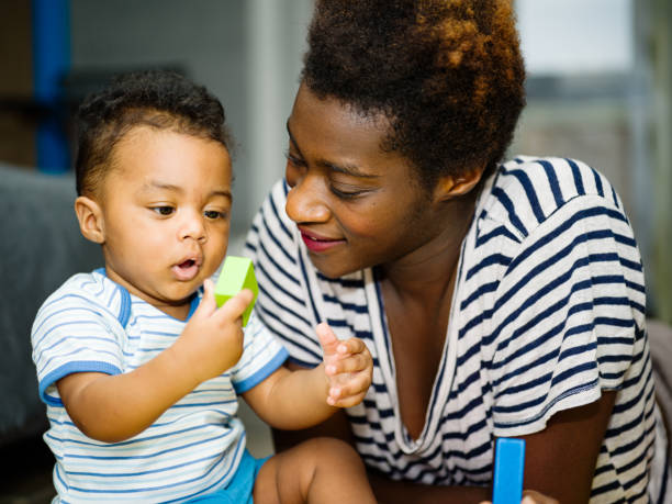 istock African mother with mixed race son 1159206277