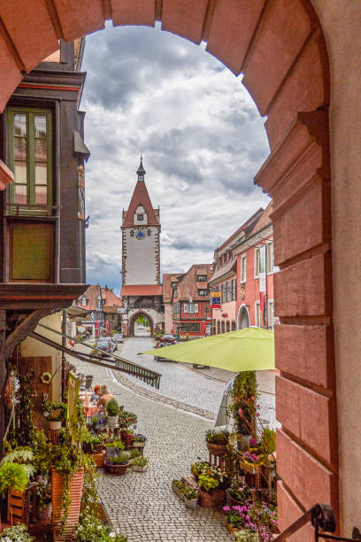 Gengenbach, Germany, May 17, 2016 - In the Old Town of Gengenbach in the Black Forest.