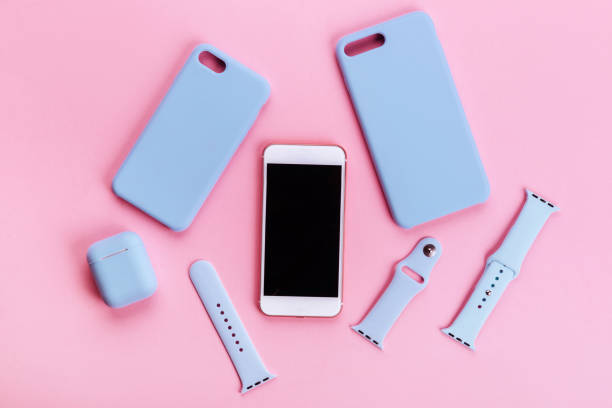 istock Up to date technology.Top view of diverse personal accessory 1159211094