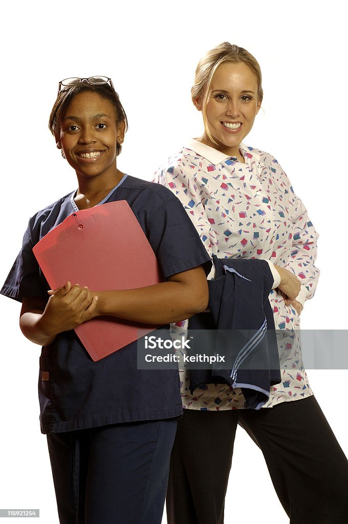 2 つの看護師 - カラー画像のロイヤリティフリーストックフォト