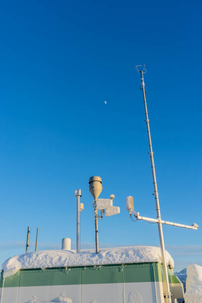 weatherstation for meteorogical measuring during artic summer