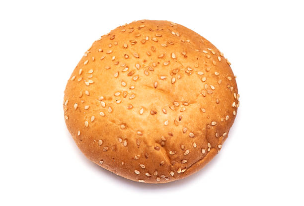 istock Fresh Bun with Sesame on Top isolated on white Background 1159222022