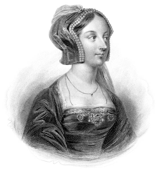 anne boleyn - anne boleyn stock illustrations