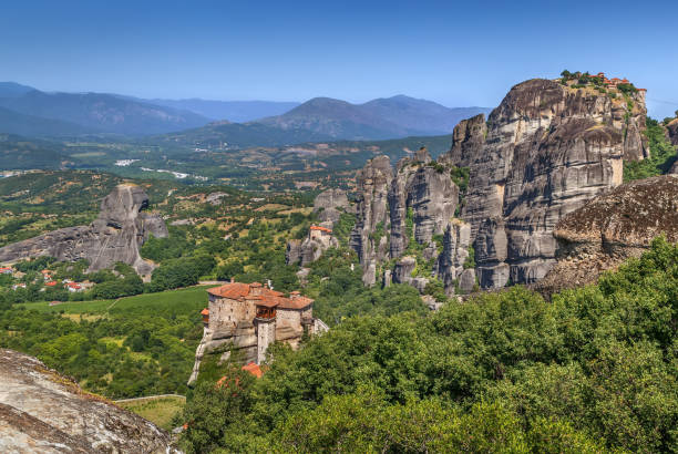 istock Landscape with monasteres in Meteora, Greece 1159226549