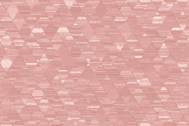 Rose Gold Grunge Diamond Triangle Pattern Seamless Pink Pale Beige Texture Geometric Ornament Minimalism Computer Graphic Rose Gold Grunge Diamond Triangle Pattern Seamless Pink Pale Beige Texture Geometric Ornament Minimalism Fractal Fine Art Computer Graphic pink gold texture stock pictures, royalty-free photos & images