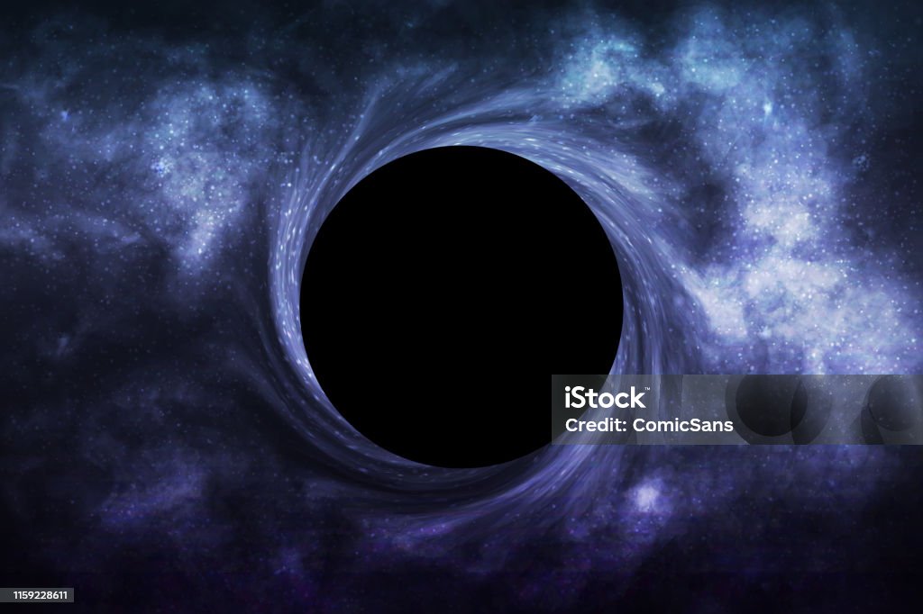 Vector Realistic Isolated Black Hole In Space Background For Template  Decoration And Wallpaper Covering Concept Of Universe And Wormhole Stock  Illustration - Download Image Now - iStock