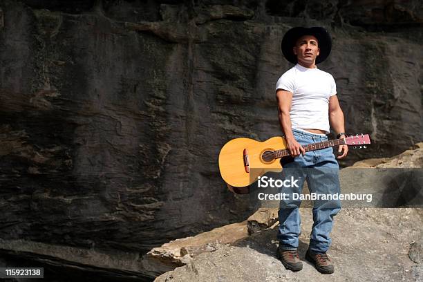 Guitar Cowboy Stock Photo - Download Image Now - Guitar, Cowboy, Cowboy Hat