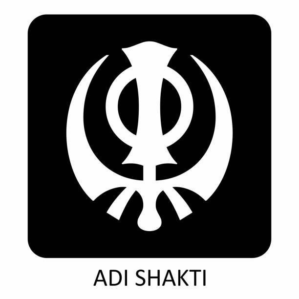 ilustraciones, imágenes clip art, dibujos animados e iconos de stock de icono de adi shakti - shakti