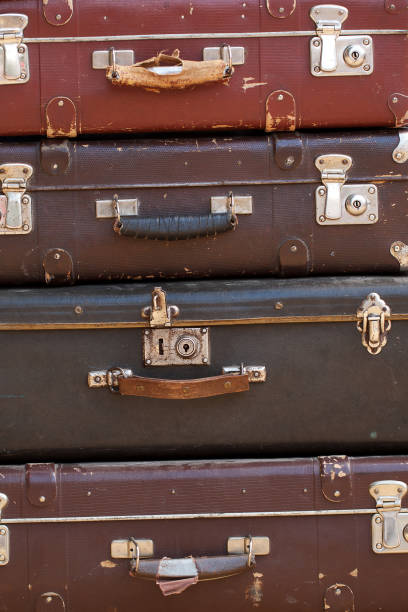 istock old leather suitcases for joyful and fun travel 1159236764