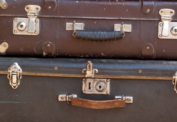 istock old leather suitcases for joyful and fun travel 1159236784