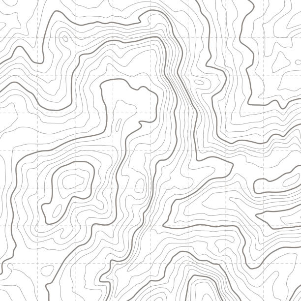 топографическая карта. географические линии расположения, картография контур линии природы тропы рельеф текстуры изображения. концепция � - outline path stock illustrations