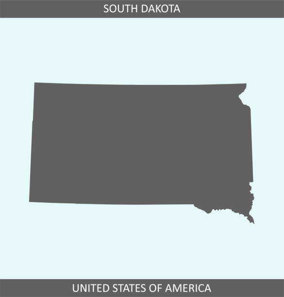 サウスダコタ州の地図概要 - scotland texas点のイラスト素材／クリップアート素材／マンガ素材／アイコン素材