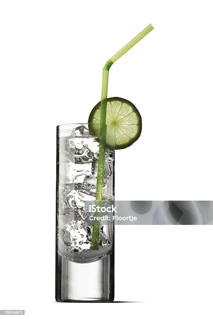 Koktajle Izolowane: I limonkowy napój gazowany - Zbiór zdjęć royalty-free (Gin Tonic)