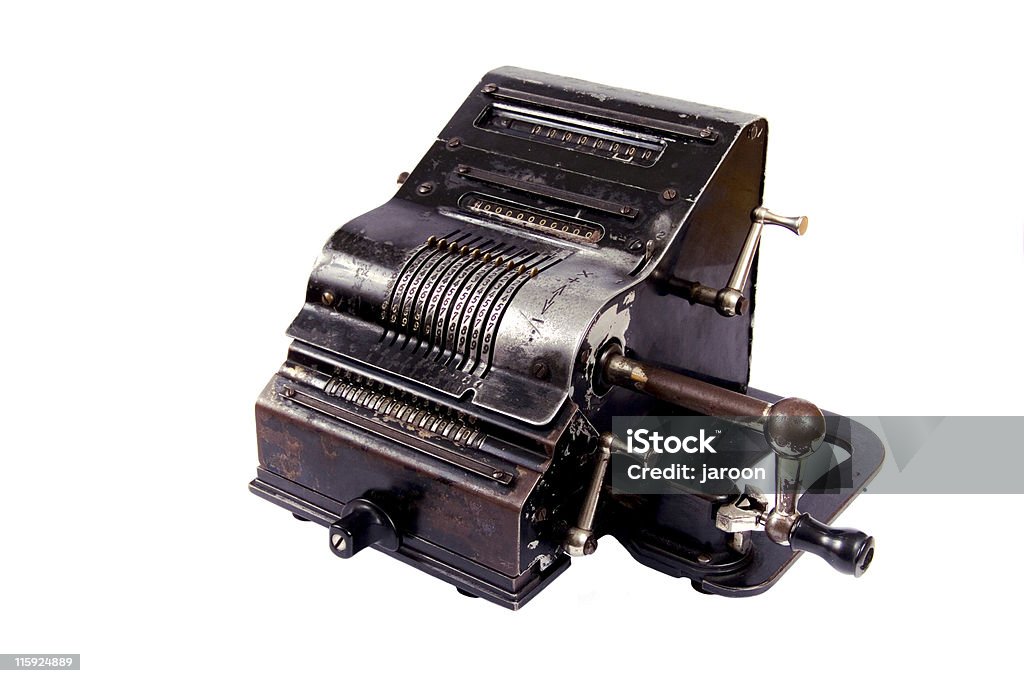 «old-fashioned calculateur» - Photo de Affaires libre de droits