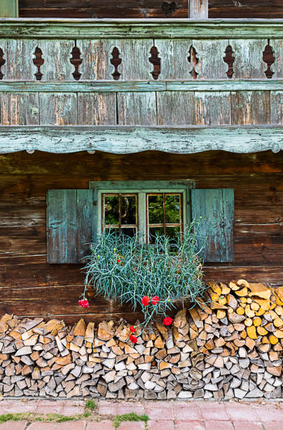 istock The old window of an old farm 1159250911