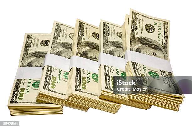 Fifty Thousand Stock Photo - Download Image Now - Number 50, US Paper Currency, Stack