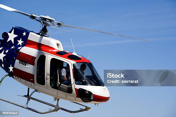 Astar Helicopter Stock Photo - Download Image Now - American Flag, Helicopter, Air Vehicle