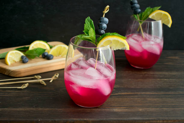 istock Sparkling Blueberry Lemonade with Garnish 1159256764