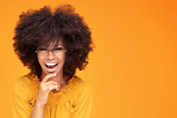 istock Happy afro woman with beautiful smile. 1159257796