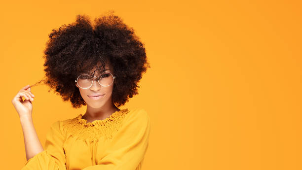 istock Happy afro woman with beautiful smile. 1159259571