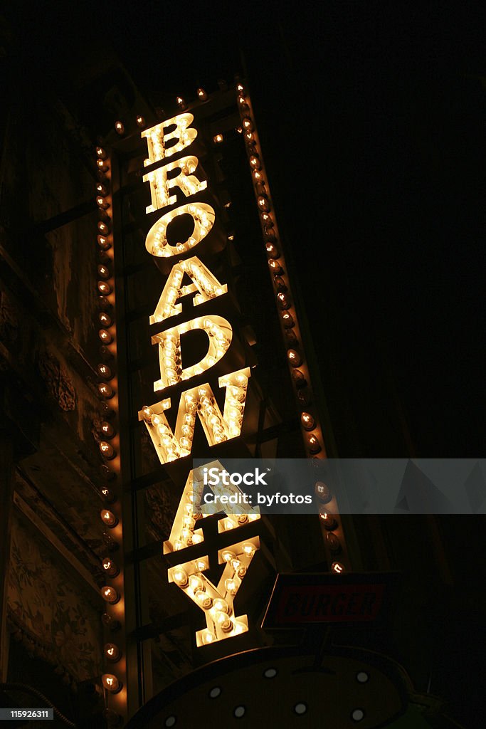 Cartel de Broadway - Foto de stock de Broadway - Manhattan libre de derechos