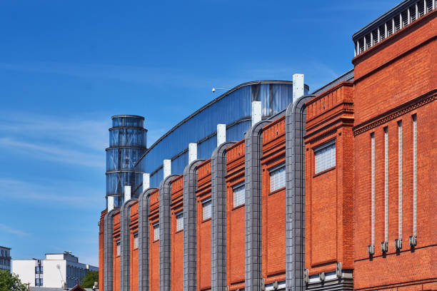 istock Facade and tower of old brewery 1159263450