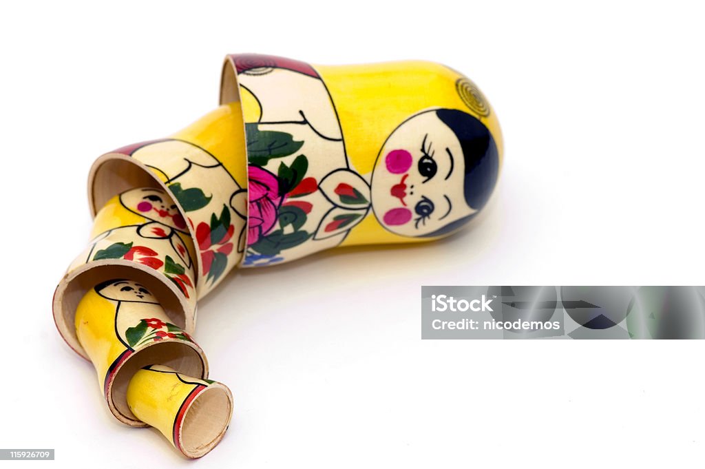 Matryoshka ruso juguetes - Foto de stock de Muñeca Rusa libre de derechos