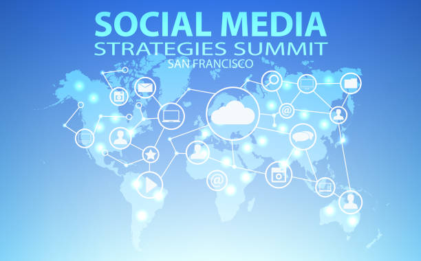 istock Social Media Strategies Summit San Francisco 2019. Communication and promotion strategy with social media 1159267582