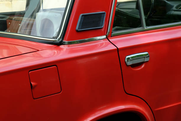 istock red vintage car 80s age 1159273138