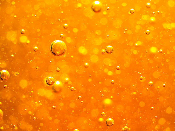 Honey bubbles stock photo