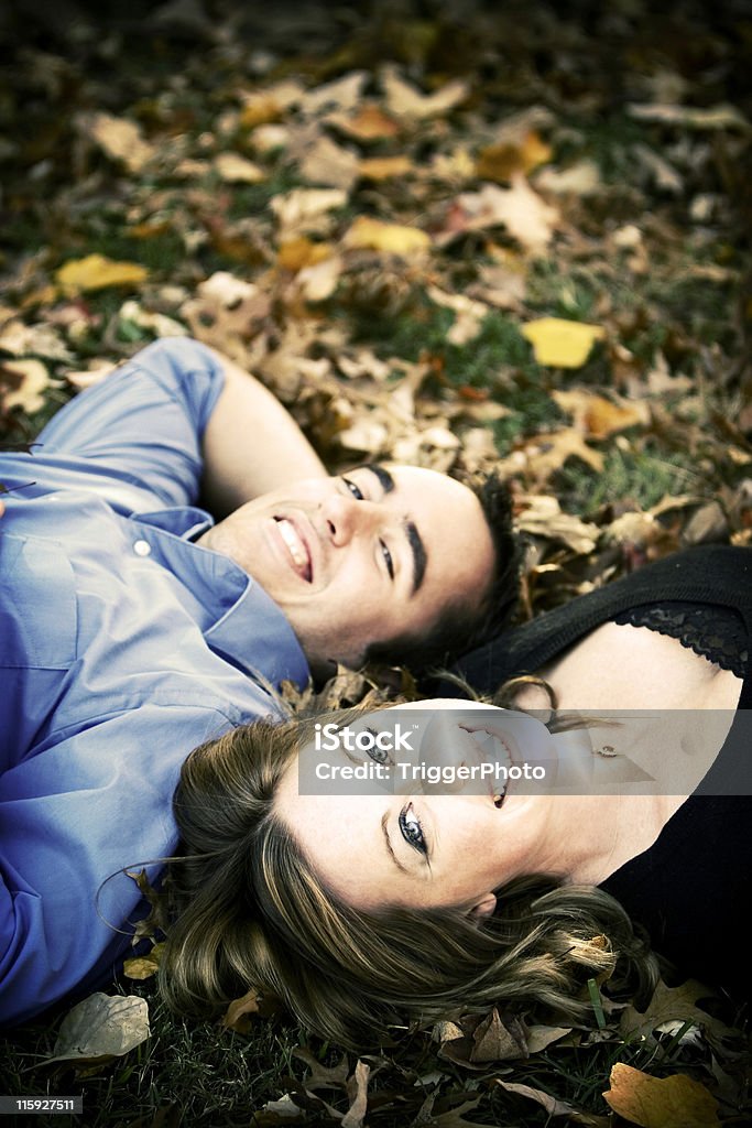 Herbst Paar Porträts - Lizenzfrei Attraktive Frau Stock-Foto