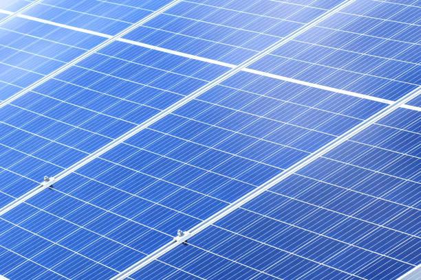 Solar panels background. Photovoltaic renewable energy source.